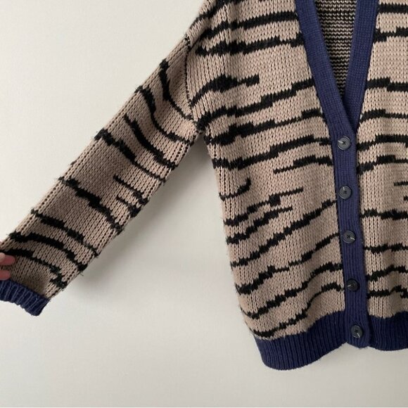 Striped Knit Cardigan Sweater - Picture 8 of 14
